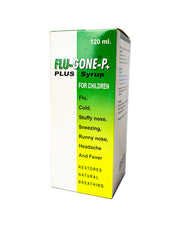 Flugone P+ Plus Syrup 120ml large bottle for family cold and flu relief