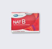 NAT B Complex 30's high-potency B vitamin supplement for energy and nerve health