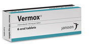 Vermox 100mg tablets for treating intestinal worm infections