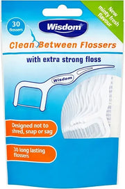 Wisdom Clean Between Flossers 30-pack individual dental picks