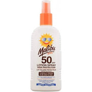 Malibu Kids SPF 50 Lotion Spray 200ml bottle with trigger spray nozzle