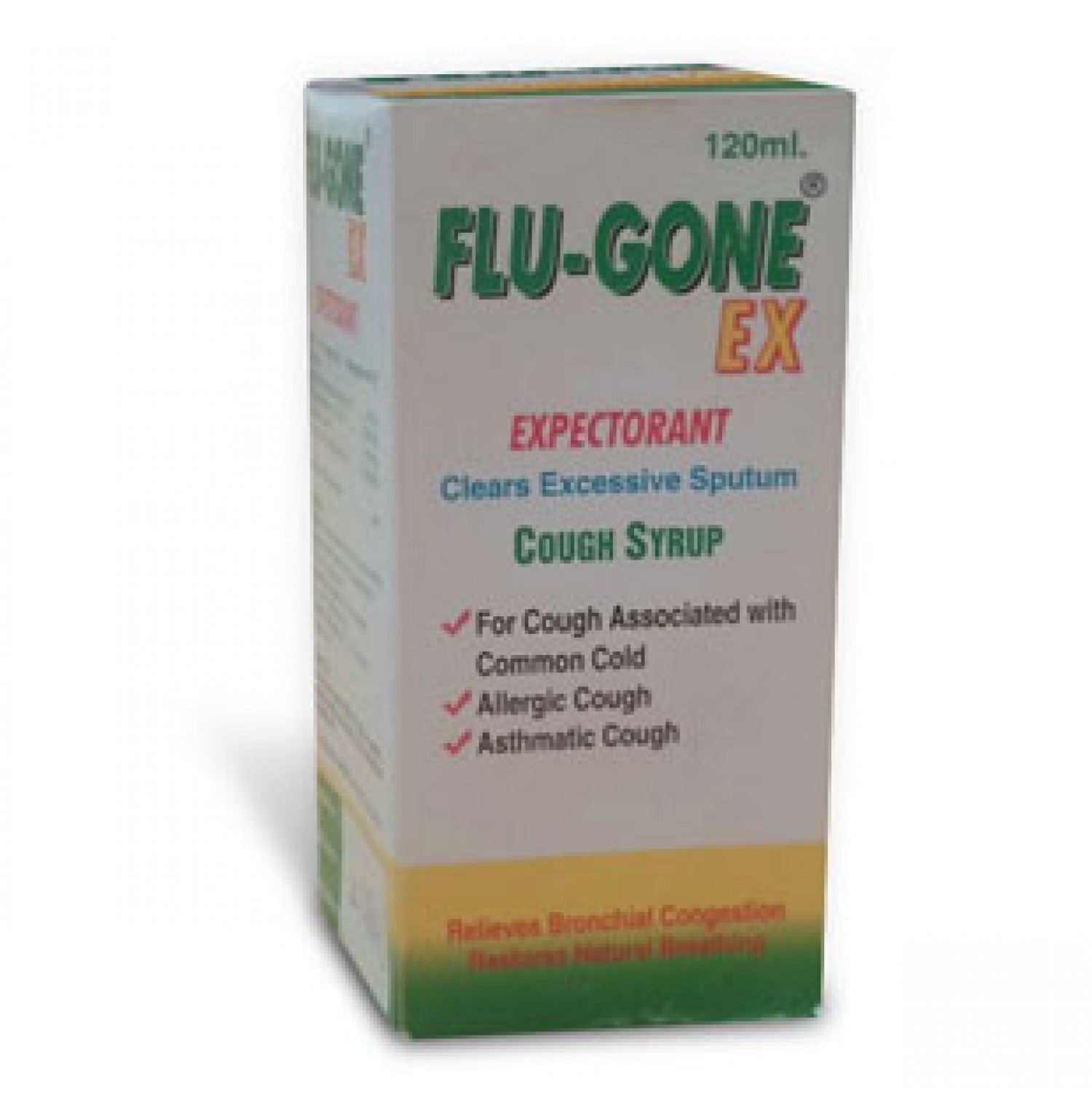 Flugone Expectorant Syrup 120ml - Optum Health Pharmacy