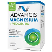 Advancis Magnesium + Vitamin B6 Tabs 60's