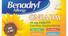 Benadryl Allergy One A Day Relief Tablets 7's