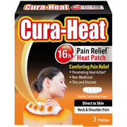 Cura Heat Neck and Shoulder Pain 3's