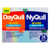 Vicks DayQuil/NyQuil Severe Cough Cold & Flu LiquiCaps 24's combo pack
