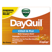 DayQuil LiquiCaps capsules displayed