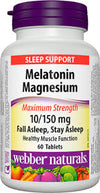 Webber Naturals Melatonin 10mg / Magnesium 150mg Tabs 60's