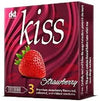 Kiss Strawberry Premium Lubricated Condoms 3's