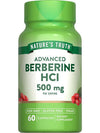 Nature's Truth Advanced Berberine HCl 500mg Capsules 60's bottle