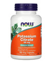NOW Foods Potassium Citrate 99mg Capsules 180 count bottle