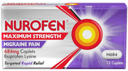 Nurofen Migraine Max 684mg Caps 12'S