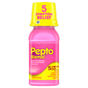 Pepto-Bismol Liquid bottle with label