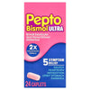 Pepto Bismol Ultra Caplets 24's double-strength digestive relief medication