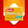 Rennie Deflatine Chewable Tablets 18's mint-flavored digestive relief