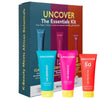 Uncover Essentials Skincare Kit with Green Tea Cleanser, Argan Moisturiser, and Aloe Sunscreen SPF 50+