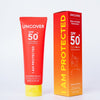 Uncover I Am Protected Aloe Invisible Sunscreen SPF 50+ bottle with aloe vera and hyaluronic acid